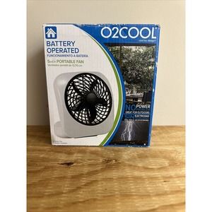 O2COOL 5" Portable Fan Camping Fan Tent Accessory Compact Tilts Battery Operated